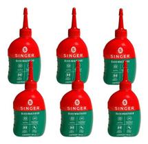 Kit 6 Óleos lubrificantes máquina multiuso Singer 100ml cada Kit 6 Óleos lubrificantes máquina multiuso Singer 100ml cada