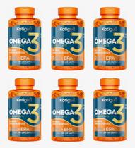 Kit 6 Omega 3 Tripla Fonte Dha+epa+ala 120 Cápsulas Katigua. Kit 6 Omega 3 Tripla Fonte Dha+epa+ala 120 Cápsulas Katigua.