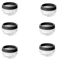 Kit 6 Organizador de Alimentos Gire e Trave Empilhável 220ML