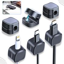 Kit 6 Organizador de Fio e Cabo Clips Magnetico Arrumador Kit 6 Organizador de Fio e Cabo Clips Magnetico Arrumador