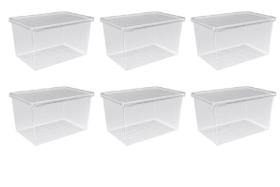 Kit 6 Organizador De Geladeira Acrílico 1,3 Litros Uz