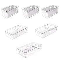 kit 6 Organizador de Geladeira empilhavel, Frutas, legumes e kit 6 Organizador de Geladeira empilhavel, Frutas, legumes e