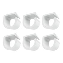 Kit 6 Organizador Fios Slim PLA Cabos Ocultos Mesa Instalação Fácil