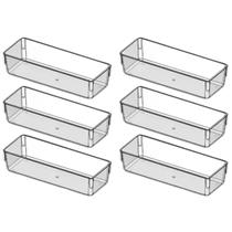Kit 6 Organizador Modular Multiuso Gaveta Geladeira Porta Maquiagem Acrilico Kit 6 Organizador Modular Multiuso Gaveta Geladeira Porta Maquiagem Acrilico