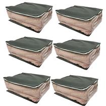 Kit 6 Organizador Para Guarda Roupas e Gavetas Cinza G Kit 6 Organizador Para Guarda Roupas e Gavetas Cinza G