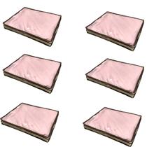 Kit 6 Organizador Para Guarda Roupas Prime Marfim Slim