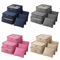 Kit 6 Organizadores de Mala para Viagem Sortido