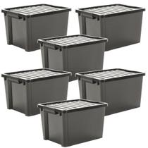 Kit 6 organizadores life box 95 ltpreto