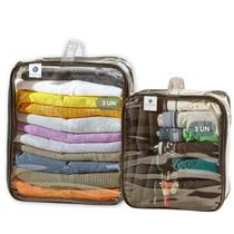Kit 6 Organizadores Multiuso PVC bubag 3 P 3 M Preto