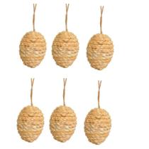 Kit 6 Ovos de sisal Decorativo Kit 6 Ovos de sisal Decorativo