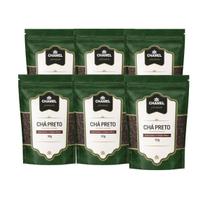 Kit 6 Pacote de Chá Preto Premium Chamel 30g