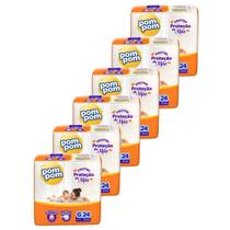 Kit 6 Pacotes de Fraldas Descartável Infantil Pom Pom Protek Kit 6 Pacotes de Fraldas Descartável Infantil Pom Pom Protek