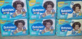 Kit 6 pacotes de fraldas galinha pintadinha (Baby sec) xxg total 168 Fraldas