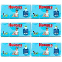 Kit 6 Pacotes Fralda Descartável Mônica Huggies G 36 Un.