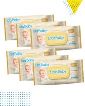 Kit 6 Pacotes Lenços Umedecidos Lara Baby 600 Toalhinhas - Larababy