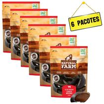 Kit 6 pacots mordedor natural casco bovino natural farm