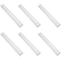 Kit 6 Painéis Led Sobrepor Linear 16w 50cm Branca Fria