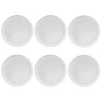 Kit 6 painel led super abs embutir 18w biv 6500k redondo Kit 6 painel led super abs embutir 18w biv 6500k redondo