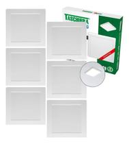 Kit 6 Painel Led Taschibra Quadrado De Sobrepor 18w Iluminação Kit 6 Painel Led Taschibra Quadrado De Sobrepor 18w Iluminação