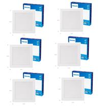 KIT 6 Painel Plafon Spot Embutir 6W Philips Red 4000K Neutro KIT 6 Painel Plafon Spot Embutir 6W Philips Red 4000K Neutro