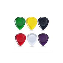 Kit 6 Palhetas Alice 2mm Velvet Cores Sortidas Violão Guitar