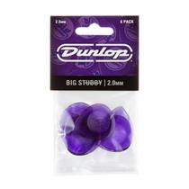 Kit 6 Palhetas Dunlop Big Stubby 2.00mm 475R Made In Usa