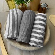 Kit 6 Pano de Prato Copa Cozinha Absorvente Atoalhado Fiu Cz