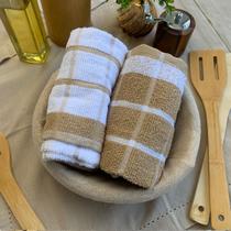 Kit 6 Pano de Prato Copa Cozinha Absorvente Atoalhado Qua Bg