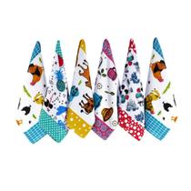 Kit 6 Pano de Prato Copa Felpudos Veneza - Estampas Sortidas Kit 6 Pano de Prato Copa Felpudos Veneza - Estampas Sortidas