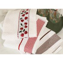 Kit 6 Pano de Prato Felpudo Linha Premium Jacquard Atoalhado
