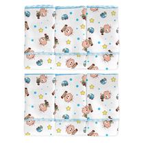 Kit 6 panos de boca turma da monica incomfral Kit 6 panos de boca turma da monica incomfral