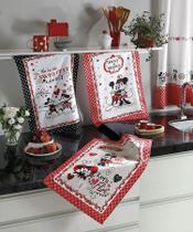 Kit 6 Panos De Copa Felpudo Prata Mickey E Minnie Dohler Kit 6 Panos De Copa Felpudo Prata Mickey E Minnie Dohler