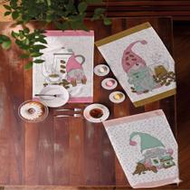 Kit 6 Panos De Copa Felpudo Teka Primore Gnomos Do Café Kit 6 Panos De Copa Felpudo Teka Primore Gnomos Do Café