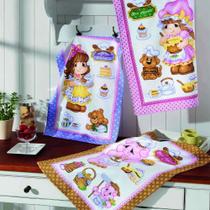 Kit 6 Panos de Copa Happy Kitchen Dohler 45x65cm