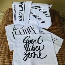 Kit 6 Panos de Prato (Pé de Galinha) Super Premium - Positividade Kit 6 Panos de Prato (Pé de Galinha) Super Premium - Positividade