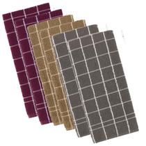 Kit 6 panos de prato teka chef premium atoalhado 100% algodão 45 x 70cm