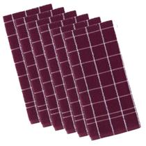 Kit 6 panos de prato teka chef premium atoalhado 100% algodão 45 x 70cm