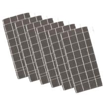 Kit 6 panos de prato teka chef premium atoalhado 100% algodão 45 x 70cm