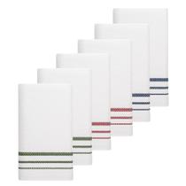 Kit 6 Panos De Prato Teka Premium Nobre 100% Algodão 45x70cm