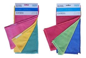 Kit 6 Panos Microfibra Multiuso 30x30cm Camesa - Cód. 511