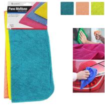 Kit 6 Panos Microfibra para limpeza Geral flanela Chão 30x30cm Kit 6 Panos Microfibra para limpeza Geral flanela Chão 30x30cm