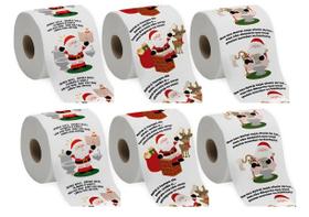 Kit 6 Papel Higiênico Papai Noel Decorativo Sonhos Natalinos Kit 6 Papel Higiênico Papai Noel Decorativo Sonhos Natalinos