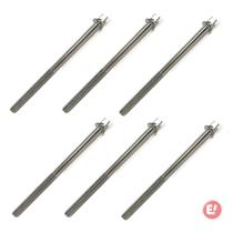 Kit 6 Parafuso Afinação de Bateria 110mm X 6mm