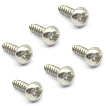 Kit 6 parafuso tarraxa de guitarra 2.1x08 mm niquelado Kit 6 parafuso tarraxa de guitarra 2.1x08 mm niquelado