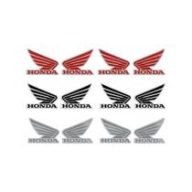 Kit 6 Pares Adesivos Logo Asa Honda Aba Tanque Mix De Cores