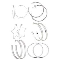 Kit 6 pares de argolas Grande de aço cirurgico nao escurece Kit 6 pares de argolas Grande de aço cirurgico nao escurece