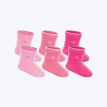 Kit 6 Pares de Meia Cano 5cm Infantil Baby Lupo Kit 6 Pares de Meia Cano 5cm Infantil Baby Lupo