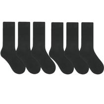 Kit 6 Pares de Meia Esportiva Masculina Cano Longo Algodão Selene 4090