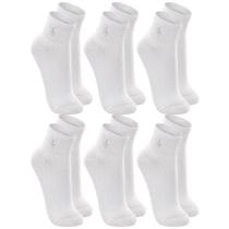 Kit 6 Pares De Meia Lupo Esportiva Feminino Masculino Modelo Cano Curto Tamanhos Grandes Plus 37 ao 48