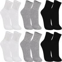 Kit 6 Pares de Meia Trifil Cano Médio Esportiva